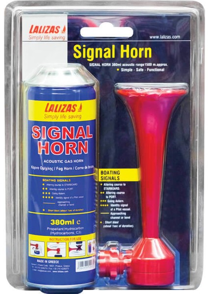 Sinyal Korna Seti - 380ML - Signal Horn Set Sprey Havalı Korna Kit (Horn+Can)