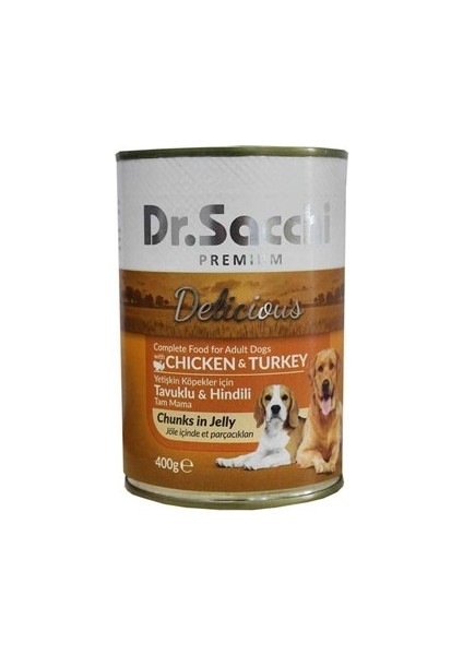 Dr. Sacchi Dr.sacchi Köpek Konserve Tavuk ve Hindi Etli 400GR