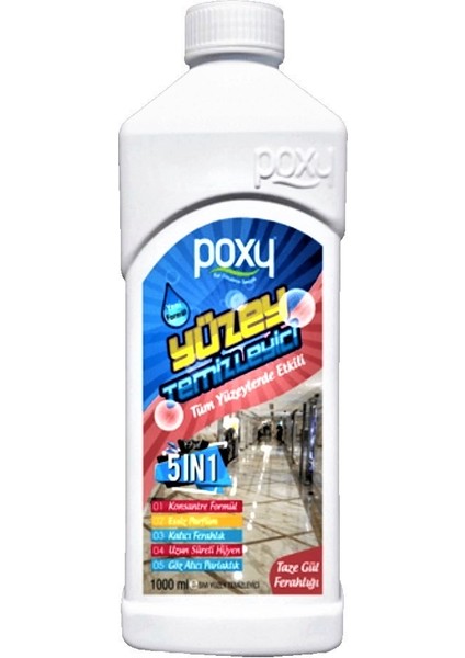 Parfümlü Yüzey Temizleyici Taze grül Ferahlığı 1 Lt