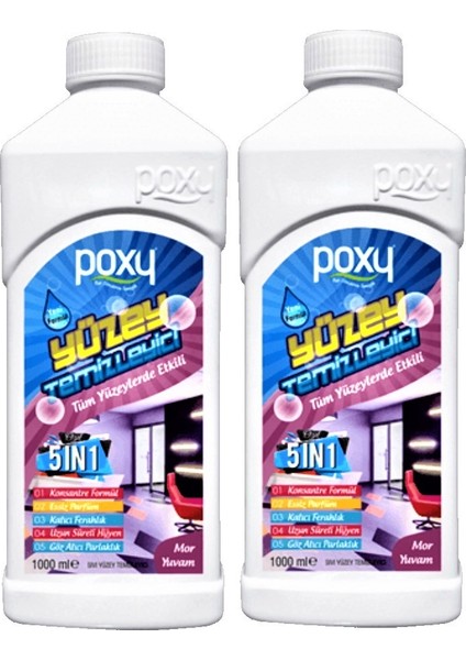 Parfümlü Yüzey Temizleyici Mor Yuvam 1 Lt x 2 Adet