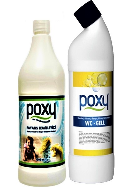 Fayans Derz Temizleyici 1 Lt & Wc Jell 1 Lt
