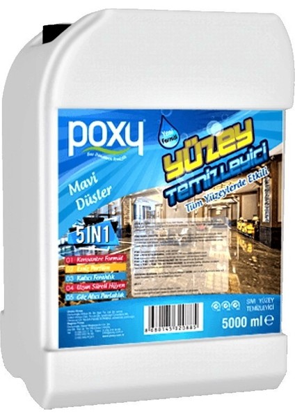 Parfümlü Yüzey Temizleyici Mavi Düşler 5 Lt