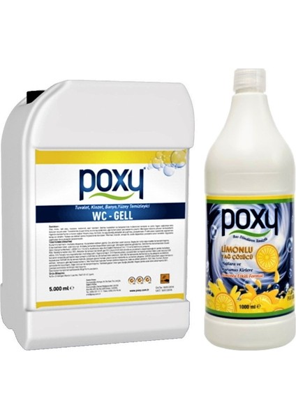 Wc Jell 5 Lt & Limonlu Yağ Çözücü 1 Lt