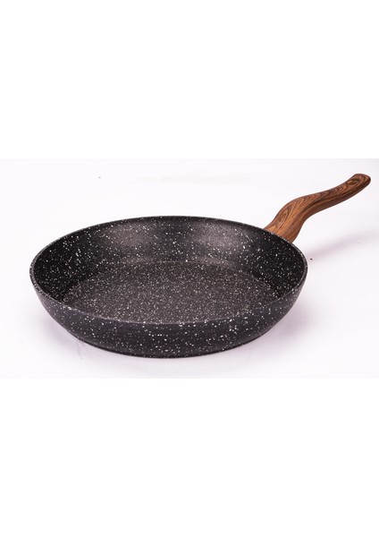 26 cm Ahşap Saplı Granit Tava