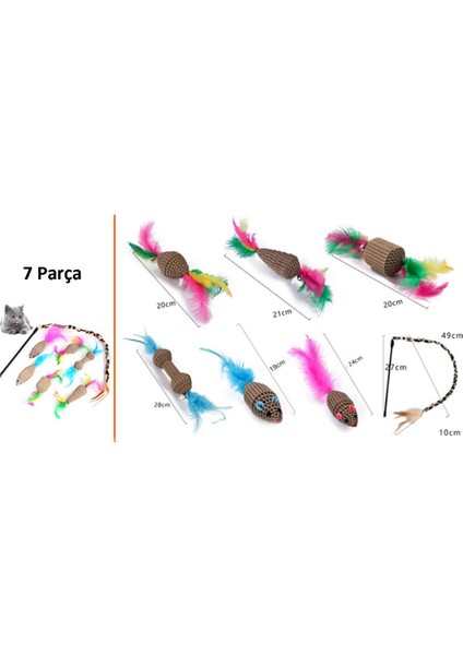 Kedi Oyuncak Seti 7 Parça Model 7