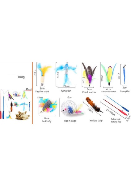 Kedi Oyuncak Seti 10 Parça Model 9