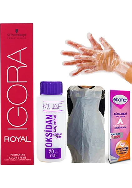 Igora Royal 6-60 Koyu Kumral Doğal Çikolata  Oksidan 20VOL