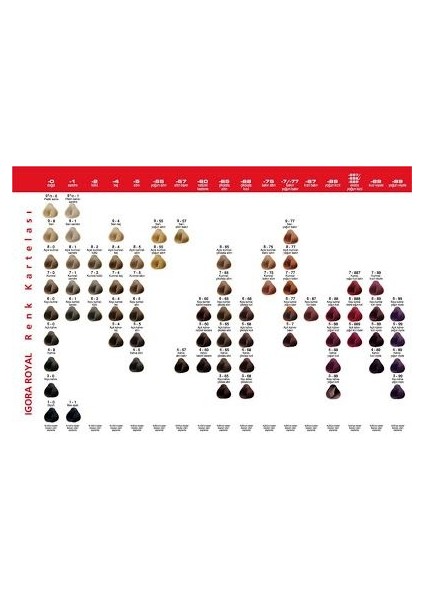Igora Royal 0-88 Kızıl 2Adet Oksidan 30Vol 2Adet modelleri