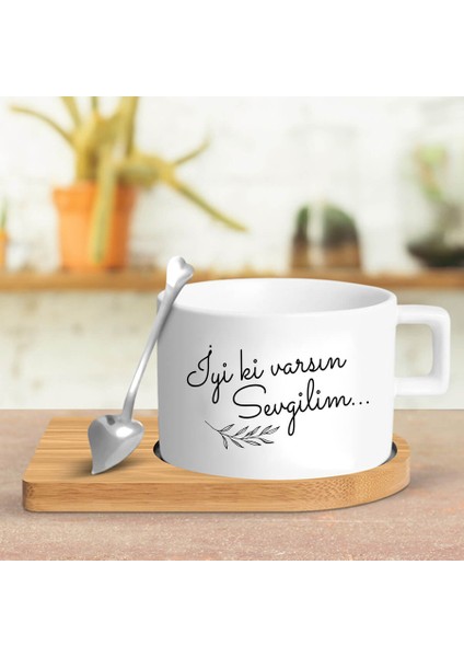 Iyi Ki Varsın Sevgilim Temalı Çay Kahve Fincanı