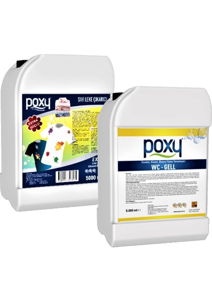 Sıvı Çamaşır Leke Çıkarıcı 5 Lt & Wc Jell 5 Lt