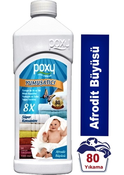 Çamaşır Yumuşatıcı Afrodit Büyüsü 1 Lt (80 Yıkama)