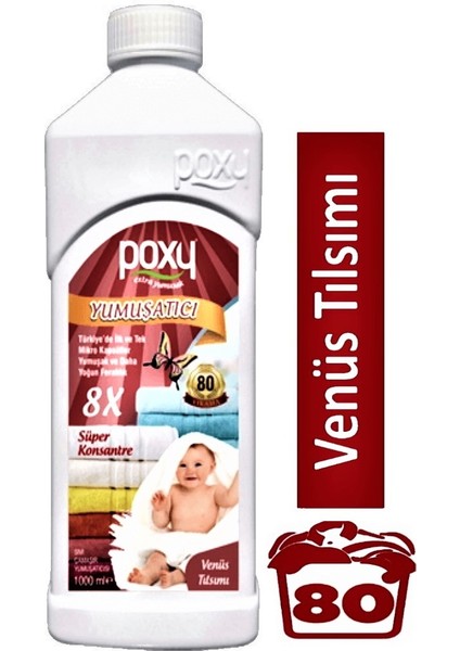 Çamaşır Yumuşatıcı Venüs Tılsımı 1 Lt (80 Yıkama)