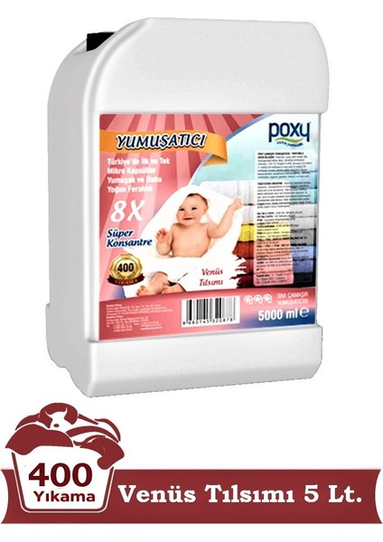 Çamaşır Yumuşatıcı Venüs Tılsımı 5 Lt (400 Yıkama)