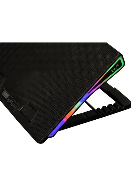 Arrax Iı INC-609TGS 13-17" Siyah 2x Rgb Fanlı Notebook Soğutucu