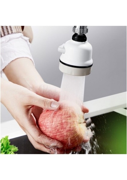 3 Fonksiyonlu Mutfak Lavabo Başlığı 360 Derece Döner Musluk Ucu