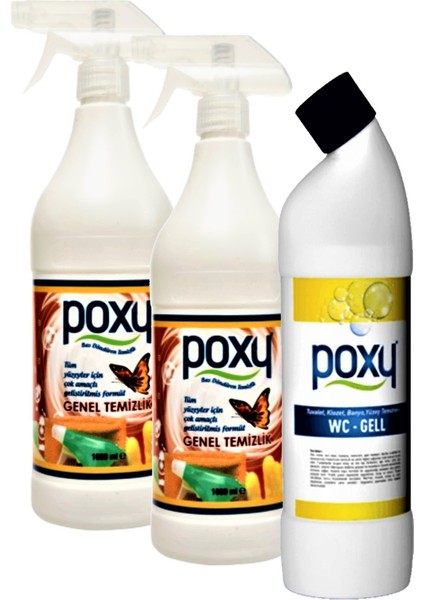 Çok Amaçlı Genel Temizlik 2 x 1 Lt & Wc Jell 1 Lt