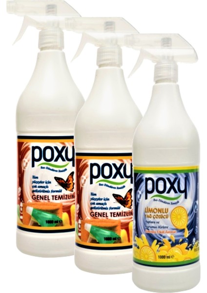 Çok Amaçlı Genel Temizlik 2 x 1 Lt & Limonlu Yağ Çözücü 1 Lt fiyatları