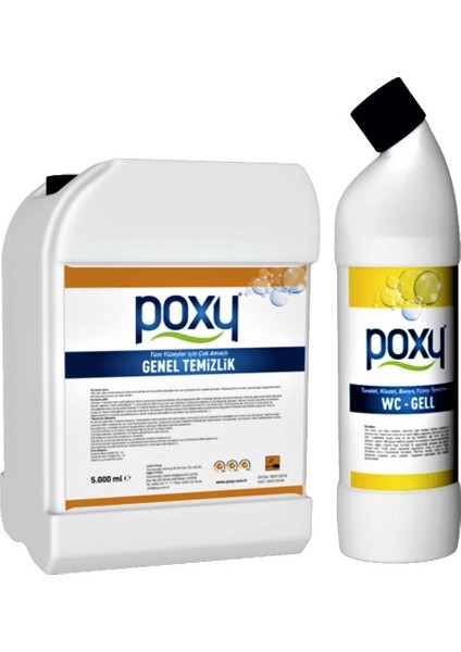 Çok Amaçlı Genel Temizlik 5 Lt & Wc Jell 1 Lt
