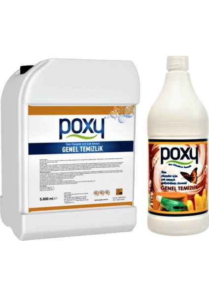 Çok Amaçlı Genel Temizlik 5 Lt & Genel Temizlik 1 Lt