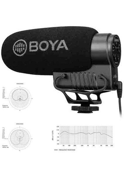 BY-BM3051S Stereo-Mono Shotgun Mikrofon