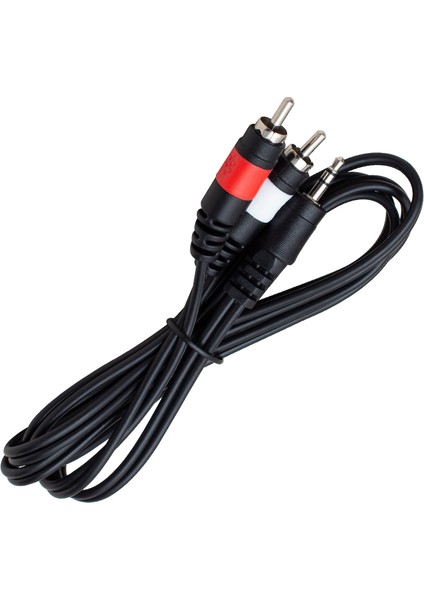 PM-4283 2 Rca Erkek + 3.5 mm Stereo Erkek 1.5 Metre 1.kalite Kablo