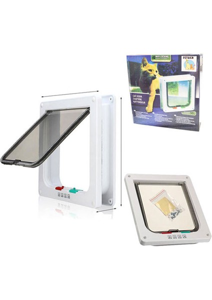 Kedi Kapısı 4 Yollu 25X23,5X5,5 cm