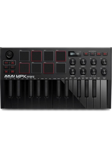 AKAI MPKMINI 3 Black Midi Klavye