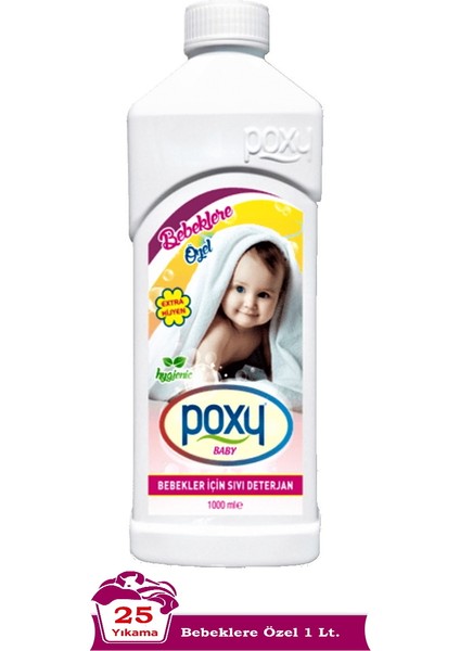 Bebeklere Özel Sıvı Çamaşır Deterjanı 1 Lt (25 Yıkama)