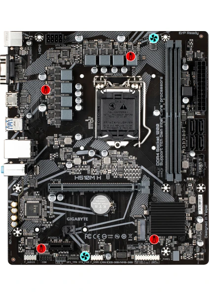 H510M-H Soket LGA1200 Ddr4 3200 Mhz Dvı-D VGA Hdmı Anakart