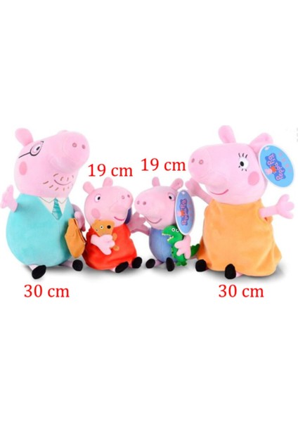 Peppa Pig ve Ailesi Peluş Oyuncak Peppa Pig Family