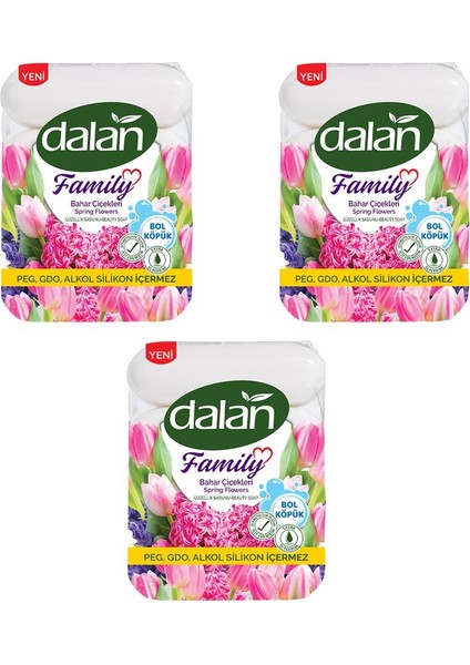 Famıly Sabun Bahar Çiçekleri 3'lü Paket 75X4 gr