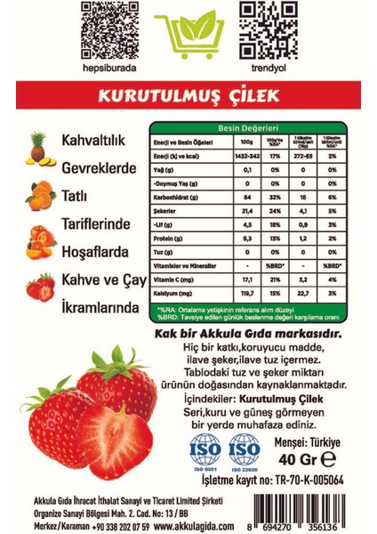 Kuru Çilek