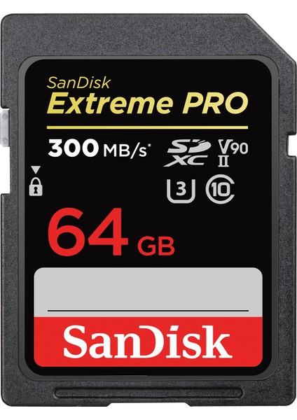 Sandısk 64GB SD Kart 300MB/s Extreme Pro SDSDXDK-064G-GN4IN Hafıza Kartı