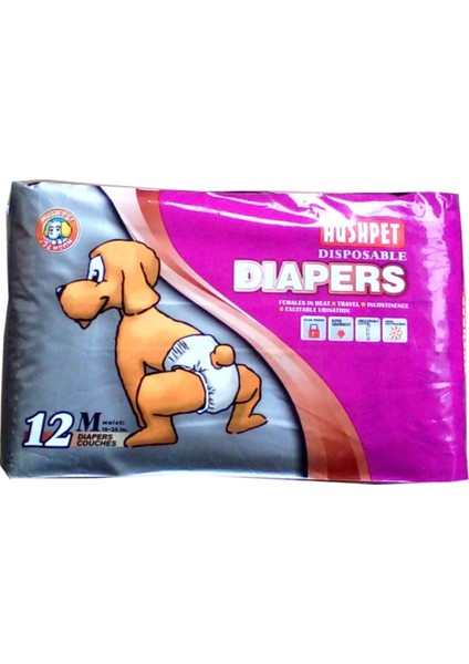 Diapers Köpek Çiş Pedi M 12'li