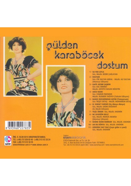 Gülden Karaböcek - Dostum (Cd)