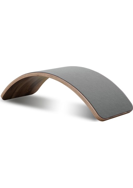 Wavy Board Amerikan Ceviz Laminant Yüzey Gri Renk Keçeli Denge Tahtası