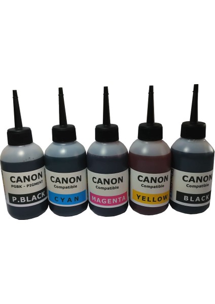 MG6150 MG6220 MG6250 Kolay Dolan Muadil Kartuş Seti + 5 x 100 ml Mürekkep 5 Renk (Dolu) fiyatları