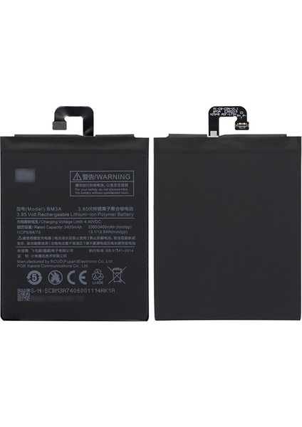 Xiaomi Mi Note 3 BM3A 3300MAH Pil Batarya