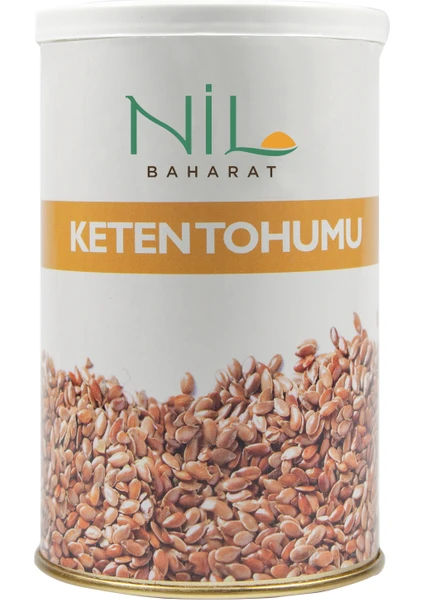 Nil Baharat Keten Tohumu Tane 200 gr (Teneke Kutu)