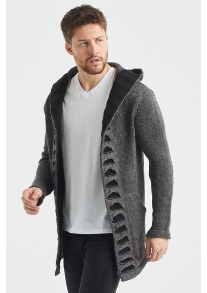 Füme Desenli Panço Triko Hırka- HRK2020R01S fırsatları