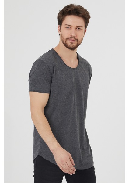 Erkek Füme Pis Yaka Salaş T-SHIRT-TCPS001R27S