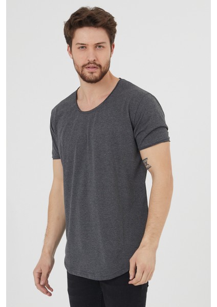 Erkek Füme Pis Yaka Salaş T-SHIRT-TCPS001R27S fiyatları