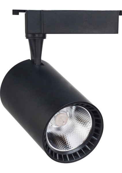 30 Raylı LED Spot Armatür 3000K Gün Işığı 30W 2400LM Siyah Kasa