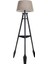 Remi 3 Ayaklı Tripod Lambader Siyah Ahşap Köşe Lambası Abajur Avize Aydınlatma Ahşap Siyah Ağaç Country Dekor Lamba Aplik Masif Doğal 1