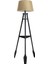 Remi 3 Ayaklı Tripod Lambader Siyah Ahşap Köşe Lambası Abajur Avize Aydınlatma Ahşap Siyah Ağaç Country Dekor Lamba Aplik Masif Doğal 1