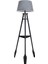 Remi 3 Ayaklı Tripod Lambader Siyah Ahşap Köşe Lambası Abajur Avize Aydınlatma Ahşap Siyah Ağaç Country Dekor Lamba Aplik Masif Doğal 1