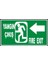 Fosforlu Yangın Çıkış- Fire Exit Levhası - Fotolümenli - Sol Yön 1