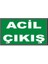 Fosforlu Acil Çıkış Levhası - Fotolümenli 1