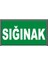 Fosforlu Sığınak Levhası - Fotolümenli 1