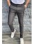 Zoom 108 Desenli Slim Fit Likralı Keten Pantolon 1